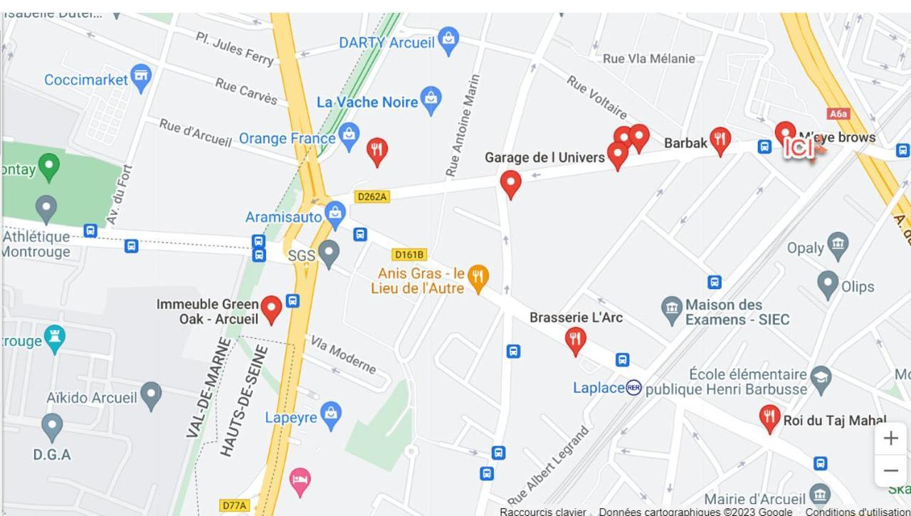 F2 Meuble Rer B La Place/ Gentilly, Proche 75014, Parking Libre, Cc Vache Noir, Complexe Sportif Raspail Appartement Arcueil